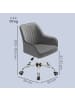 SONGMICS Bürostuhl Tyra in Dunkelgrau - (B)62 x (H)(83.5-93.5) x (T)62 cm