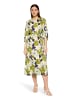 CARTOON Blumenkleid mit Bindegürtel in White/Mint