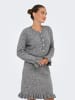 ONLY Strickkleid in Medium Grey Melange