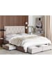 Beliani Doppelbett LIEVIN in Beige - (W) 165 x (H) 122 x (L) 217 cm