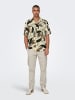 Only&Sons Sommer Hemd mit Resort-Kragen Bequemes Casual Shirt in Braun