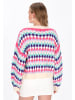 myMo Sweater in turquoise multicolor