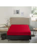 REDBEST Single-Jersey Boxspring-Spannbettlaken Denver in rot
