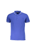 cavalli CLASS Blaues Baumwoll-Polohemd