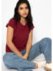 SASSYCLASSY T-Shirt mit Raglannaht in Burgundy