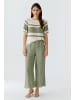 Oui Pullover in white green