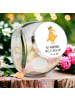 Mr. & Mrs. Panda Bonbonglas Fuchs Blumen mit Spruch in Weiß
