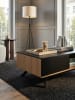 KADIMA DESIGN Couchtisch | Eiche/Schwarz, 110x60x38cm, Schubladen