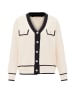 faina Women Cardigan in Wollweiss Schwarz