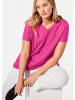 GOLDNER Shirt mit V-Ausschnitt in pink