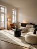KADIMA DESIGN Couchtisch 60x60x40 cm Mango Massivholz Sofatisch Rund