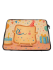 Mr. & Mrs. Panda Laptop Tasche Toast Party Design ohne Spruch in Weiß