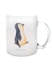 Mr. & Mrs. Panda Becher Pinguin mHerzieren ohne Spruch in Transparent