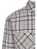 Urban Classics Urban Classics Herren Long Oversized Grey Check Shirt in grey/black