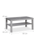 relaxdays Couchtisch in Grau - (B)90 x (H)45 x (T)55 cm