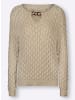 creation L Ajourpullover in sand