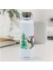 Mr. & Mrs. Panda Trinkflasche Aus Edelstahl Pinguin Weihnachtsba... in Weiß