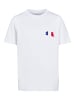 F4NT4STIC T-Shirt France Frankreich Flagge Fahne in weiß