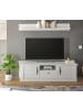 Furn.Design TV-Lowboard weiß Pinie Landhaus, TV Unterteil 155 cm, Soft-Close-Funktion