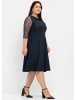 sheego Cocktailkleid in nachtblau