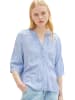 TOM TAILOR Denim Bluse STRUCTURED in Blau