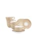 Seltmann Weiden 6er Set Espressotasse mit Untertasse Liberty Pure Colors in 90 ml in Dusty Beige