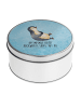 Mr. & Mrs. Panda Aufbewahrungsbox Pinguin Lachen mit Spruch in Eisblau