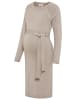 neun 9 monate Umstandskleid in beige meliert