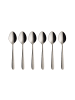 Villeroy & Boch 6er Set Kaffeelöffel Daily Line 14,2 cm silber in silber