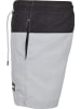 Urban Classics Urban Classics Herren Block Swim Shorts in lightasphalt/black