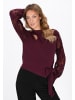 faina Women Sweater in burgundy