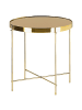Beliani Beistelltisch LUCEA in Gold - (W) 40 x (H) 44 x (L) 40 cm