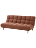 Beliani Schlafsofa RISOR in Braun - (W) 190 x (H) 83 x (L) 90 cm