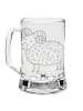 Mr. & Mrs. Panda Gravur Bierkrug Sternzeichen Widder ohne Spruch in Transparent