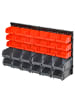 DURHAND Lagersystem-37,5L x 18B x 63H cm-Rot+Grau+Schwarz
