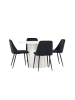 ebuy24 Schwarz 110 x 110 cm