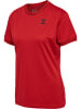 Hummel Hummel T-Shirt Hmlq4 Multisport Damen Atmungsaktiv Schnelltrocknend in POMPEIAN RED