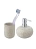 Wenko Waschtisch-Set Pergole, 2-teilig in Beige - Creme