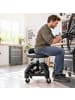 relaxdays Werkstatthocker in Schwarz - (B)40 x (H) 50 x (T)40 cm