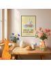 Mr. & Mrs. Panda Poster Sommerliebe mit Spruch in Gelb Pastell