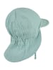 Sterntaler Schirmmütze mit Nackenschutz Musselin in helltürkis