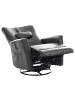 Beliani Fernsehsessel REA in Schwarz - (W) 85 x (H) 102 x (L) 107 cm