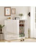 HOMCOM Schuhschrank-105L x 26B x 80H cm-Weiß