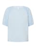 SAINT TROPEZ Bluse kurzarm PalaSZ Lockere Passform in Skyway