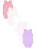 TupTam Baby Mädchen Achselbody 5er Pack in rosa/lila