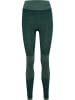 Hummel Leggings Hmlclea Multisport Damen in GREEN GABLES/GARDEN TOPIARY ME