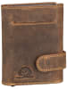 Greenburry Kreditkartenetui Vintage in Sattelbraun