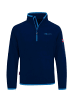 Trollkids Fleece-Pullover "Nordland" in Marineblau / Hellblau