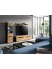 ebuy24 Regalsystem Canu (2-teilig) Eiche 221 x 33 cm