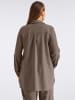 sheego Leinenbluse in dunkeltaupe